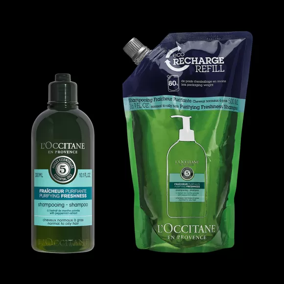 Discount L'Occitane Duo Shampoing Fraicheur Purifiante