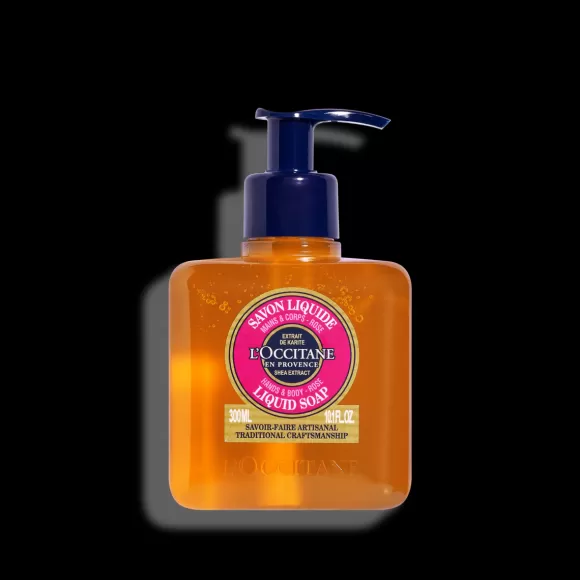 New L'Occitane Savon Liquide Mains & Corps Rose 300Ml